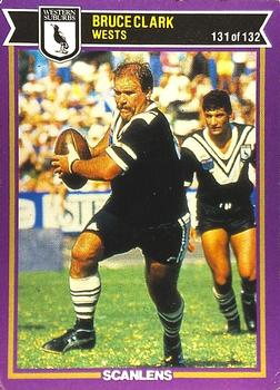 1987 Scanlens Rugby League #131 Bruce Clark Front